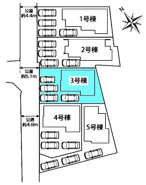 岡崎市福岡町新築戸建全5棟3号棟
