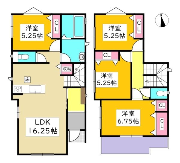 岡崎市福岡町新築戸建全3棟A号棟