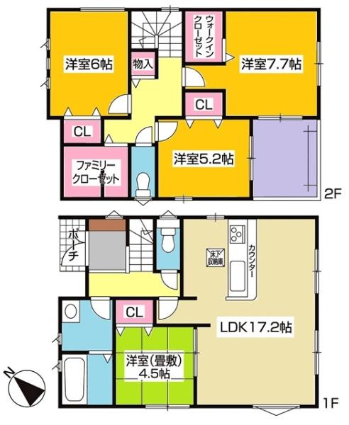 豊田市市木町新築戸建全2棟1号棟