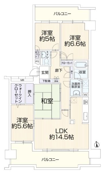 野村三好ヶ丘ヒルズ弐番館(間取り)