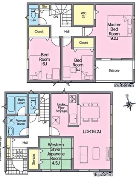 豊明市沓掛町新築戸建全3棟3号棟(間取り)