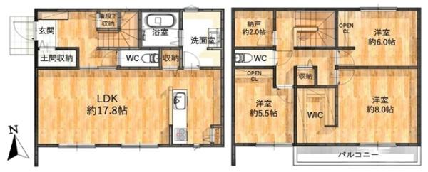 岡崎市森越町新築戸建全1棟A号棟