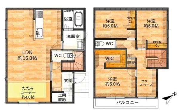 岡崎市若松町新築戸建全2棟A号棟