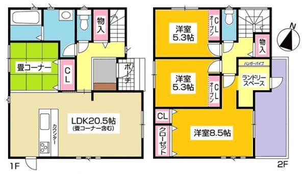 豊田市東山町新築戸建全2棟2号棟