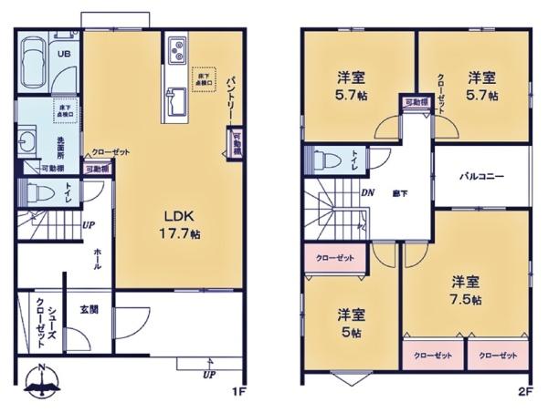 東郷町兵庫新築戸建全6棟3号棟