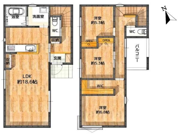 安城市安城町新築戸建全1棟A棟