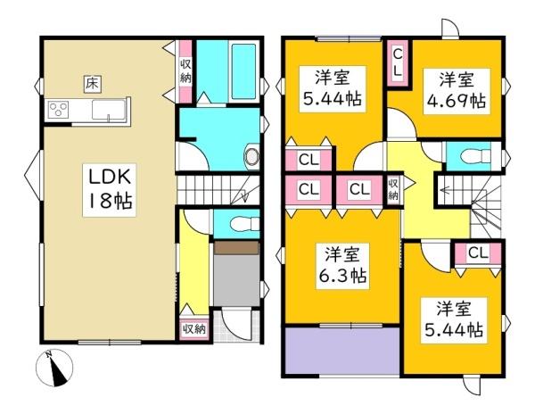 岡崎市北野町新築戸建全2棟2号棟