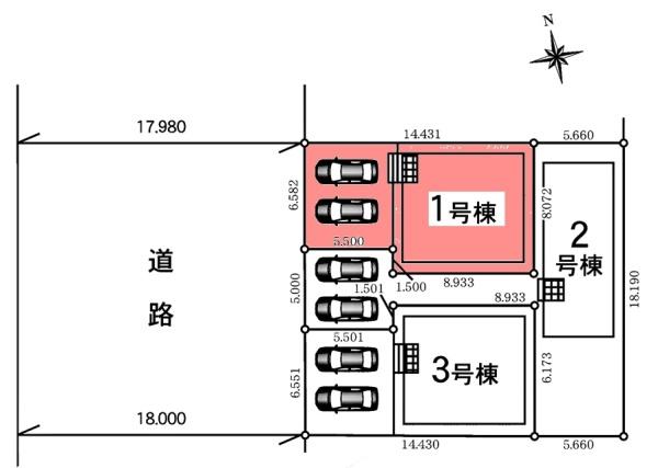 東海市富貴ノ台新築戸建全3棟1号棟