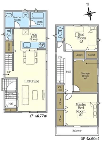 東海市富貴ノ台新築戸建全3棟2号棟