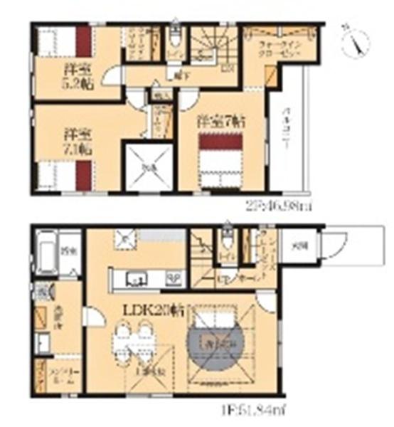 豊田市畝部東町新築戸建全2棟1号棟