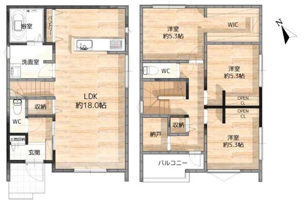 幸田町菱池新築戸建全2棟B号棟