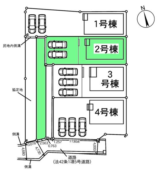 豊田市堤町新築戸建全4棟2号棟