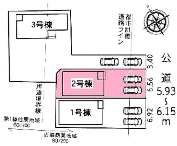 西尾市錦城町新築戸建全3棟2号棟