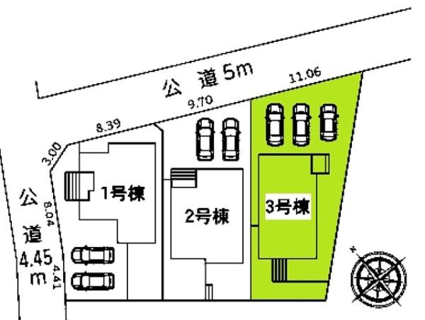 瀬戸市山の田町新築戸建全3棟3号棟
