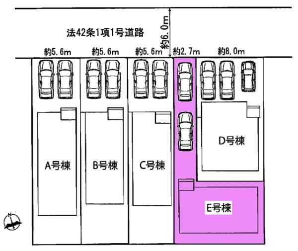 刈谷市築地町新築戸建全5棟E号棟