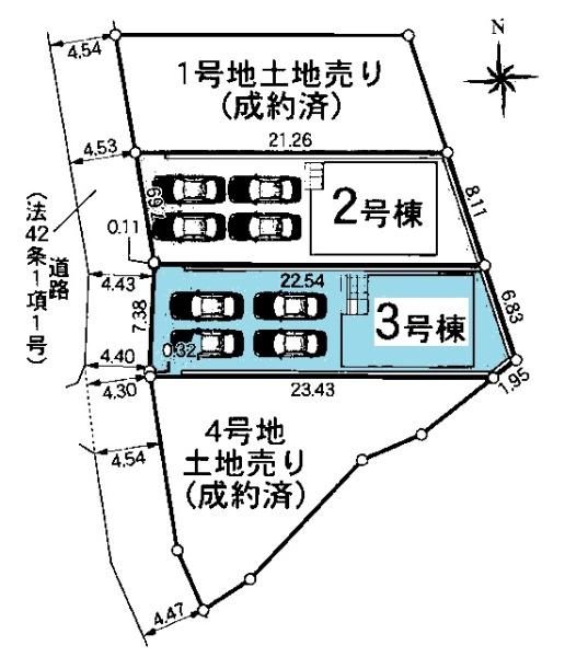豊明市沓掛町新築戸建全4棟3号棟