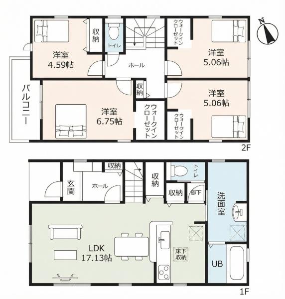 知立市八橋町　新築戸建全4棟2号棟