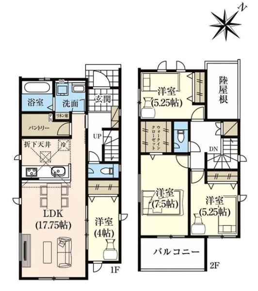安城市赤松町新築戸建全2棟1号棟
