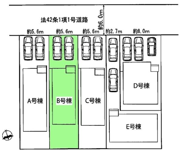 刈谷市築地町新築戸建全5棟B号棟