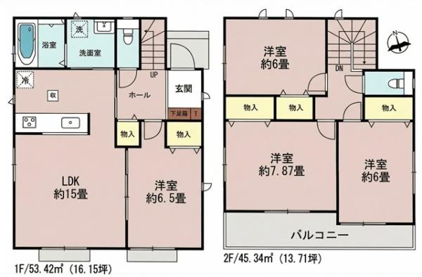 刈谷市築地町新築戸建全5棟D号棟