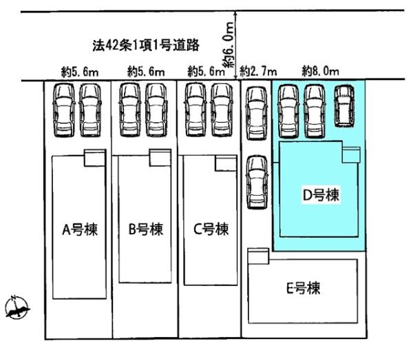 刈谷市築地町新築戸建全5棟D号棟
