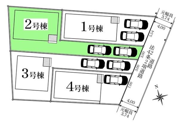 安城市池浦町新築戸建全4棟2号棟