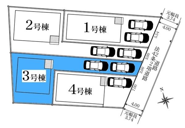 安城市池浦町新築戸建全4棟3号棟