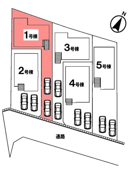 豊田市平戸橋町新築戸建全5棟1号棟