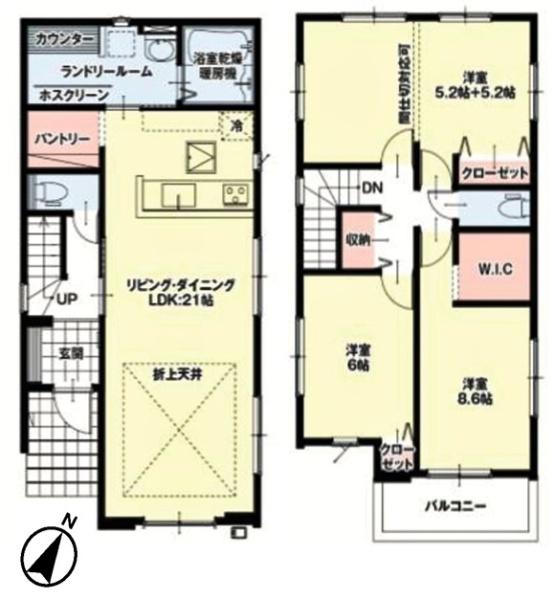 豊田市平戸橋町新築戸建全5棟5号棟