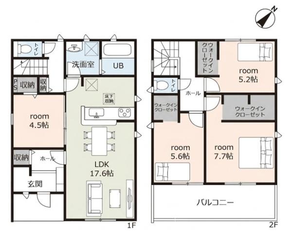 豊田市荒井町寿田新築戸建全3棟2号棟