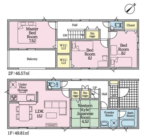豊川市国府町新築戸建全4棟3号棟