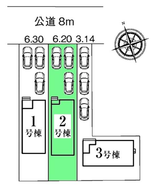 岡崎市広幡町新築戸建全3棟2号棟