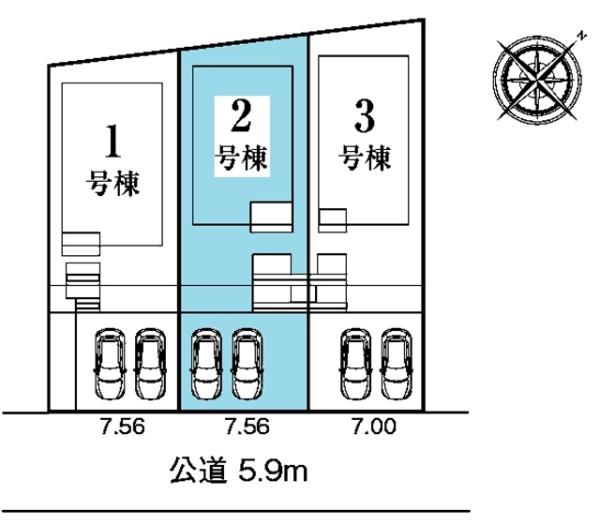 豊田市高美町新築戸建全3棟2号棟