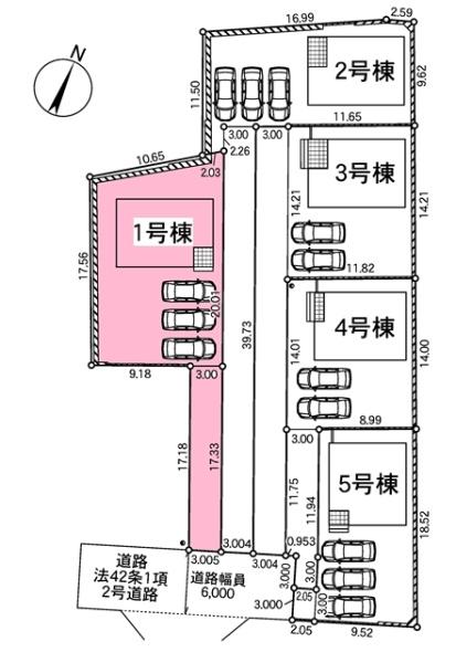 日進市赤池町新築戸建全5棟1号棟