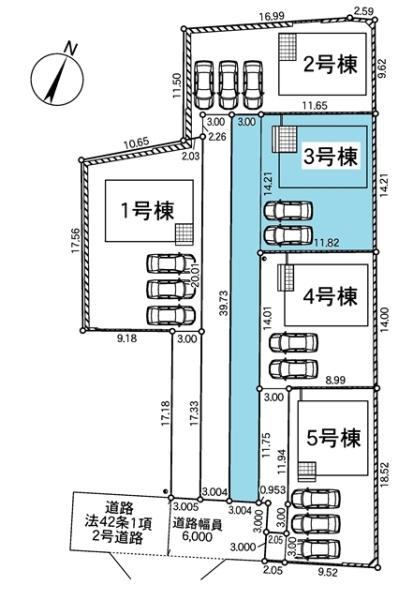 日進市赤池町新築戸建全5棟3号棟
