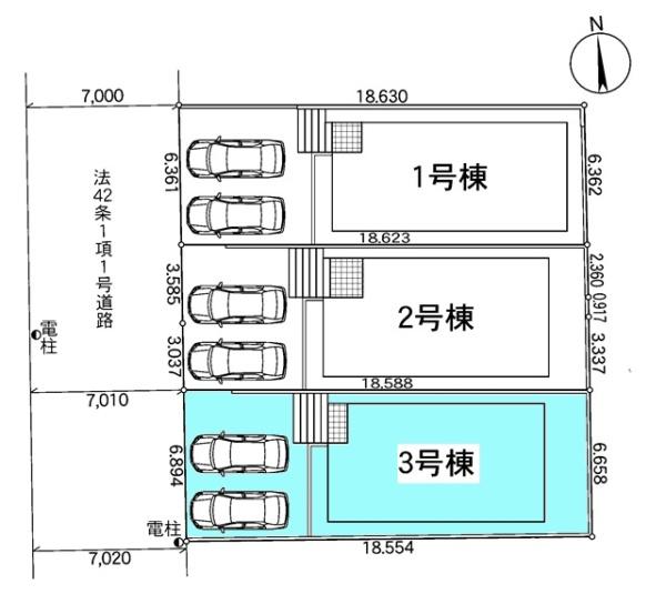 岡崎市中町新築戸建全3棟3号棟