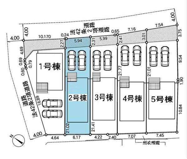 大府市朝日町新築戸建全5棟2号棟