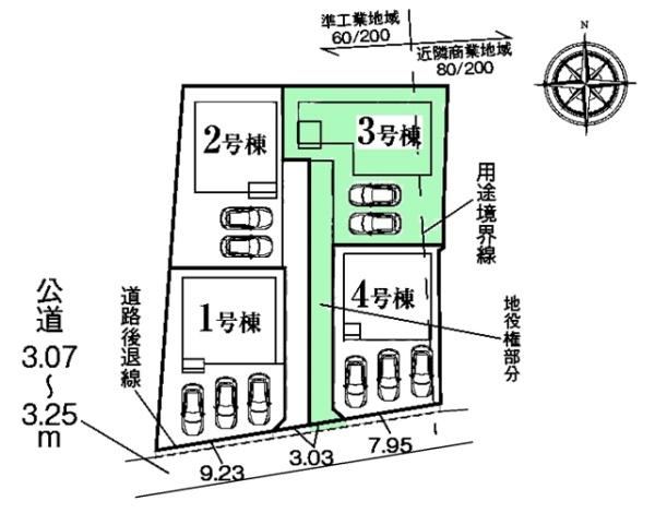 蒲郡市形原町新築戸建全4棟3号棟