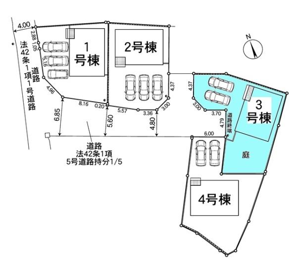 蒲郡市竹谷町新築戸建全4棟3号棟