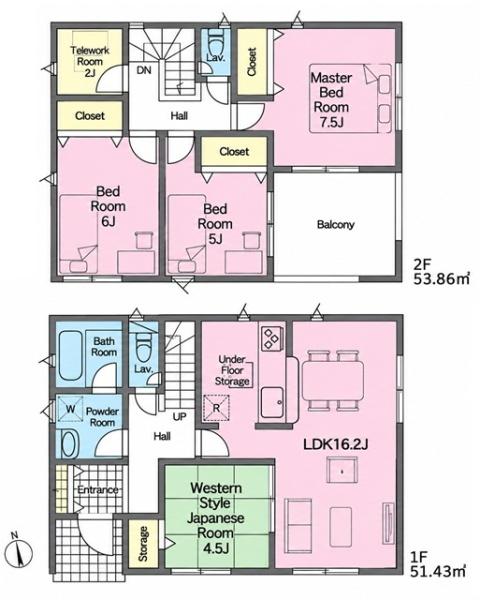 蒲郡市竹谷町新築戸建全4棟2号棟