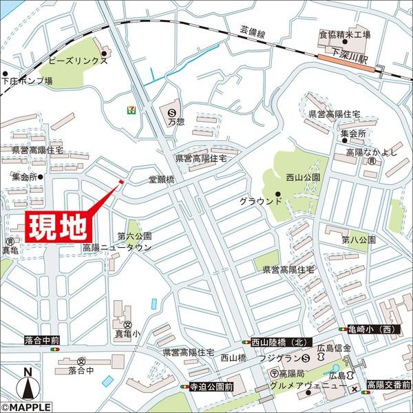 広島市安佐北区真亀５丁目の土地
