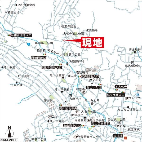 広島市安佐北区亀山６丁目の土地