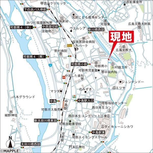 広島市安佐北区可部南２丁目の土地