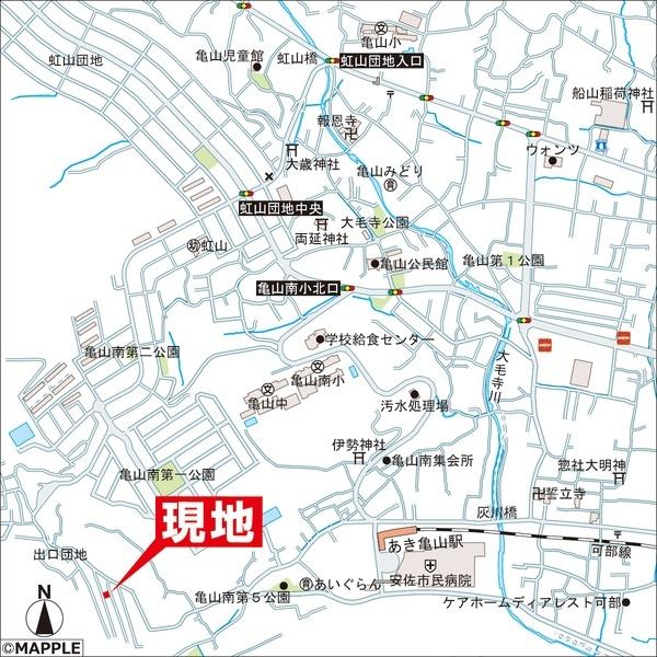 広島市安佐北区亀山南２丁目の土地