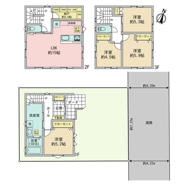 戸坂千足1丁目　新築戸建