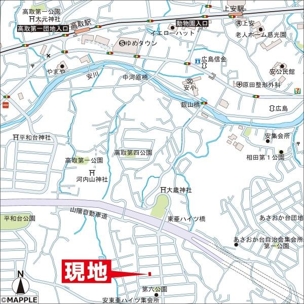 広島市安佐南区相田７丁目の土地