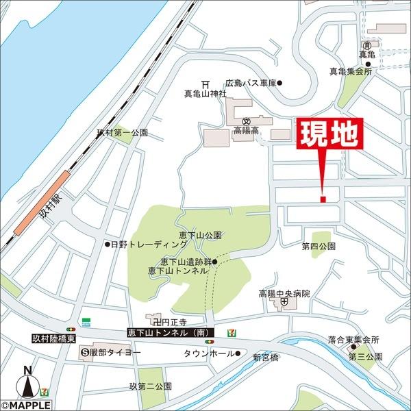 広島市安佐北区真亀２丁目の土地