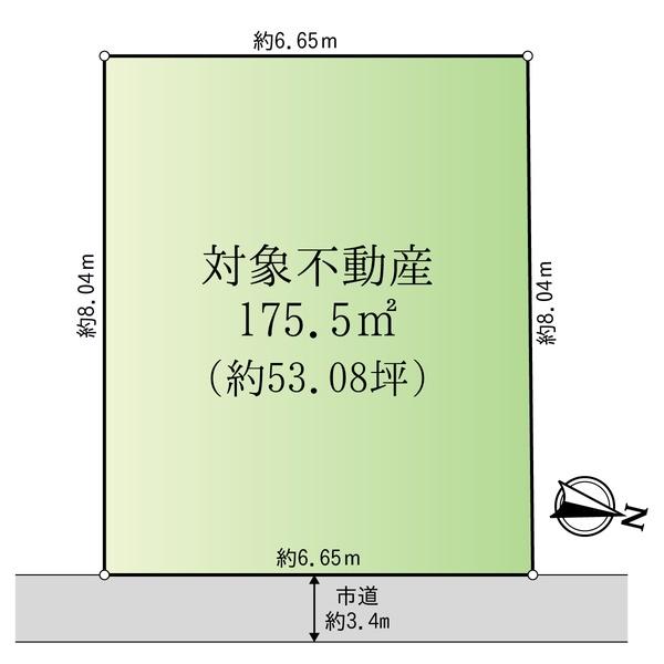 長束西2丁目　土地