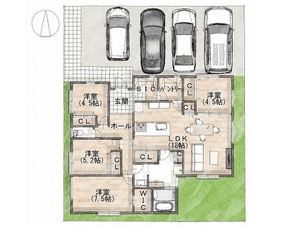 神戸市北区君影町５丁目　新築一戸建て　全１区画