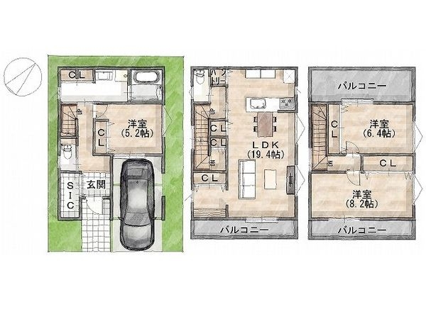 明石市大久保町わかば　建築条件付き土地　全１区画
